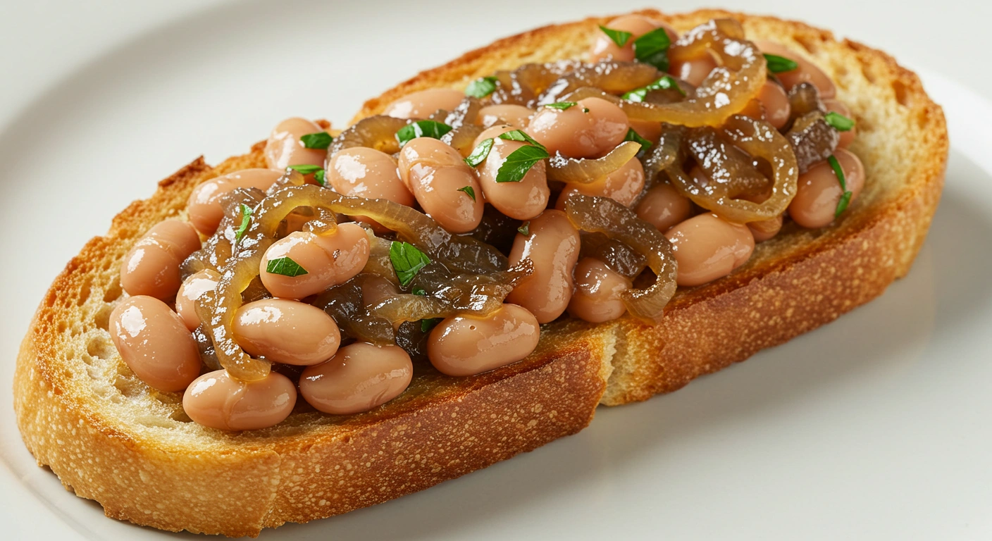 French Onion-Inspired Bean Toast